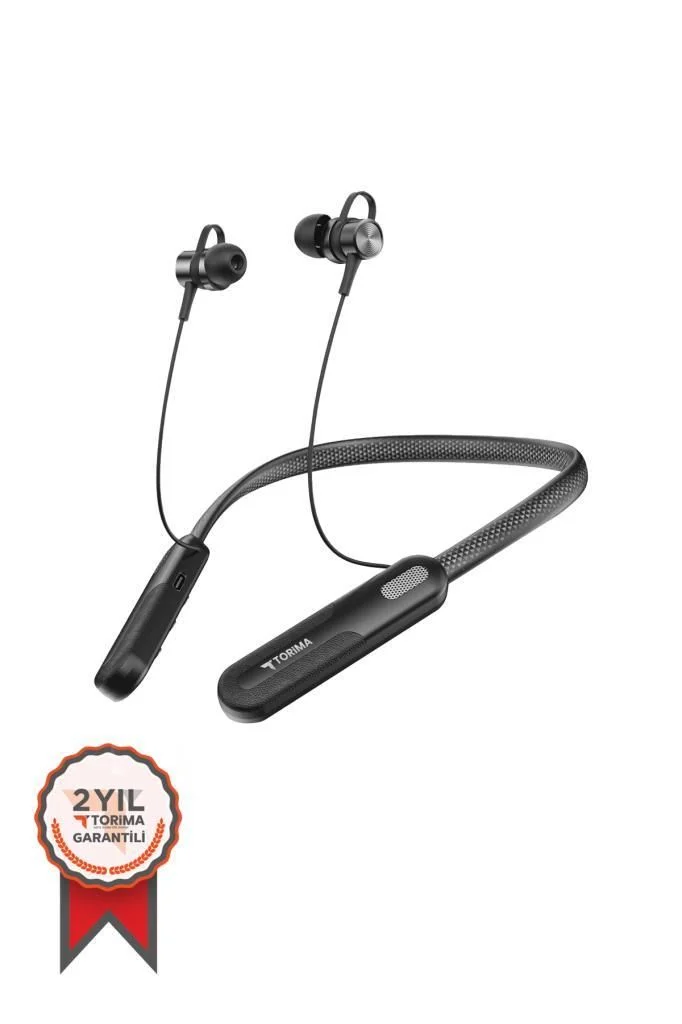 Torima TB-06 200 Saat Siyah Şarjlı Kablosuz Sporcu Bluetooth Kulaklık